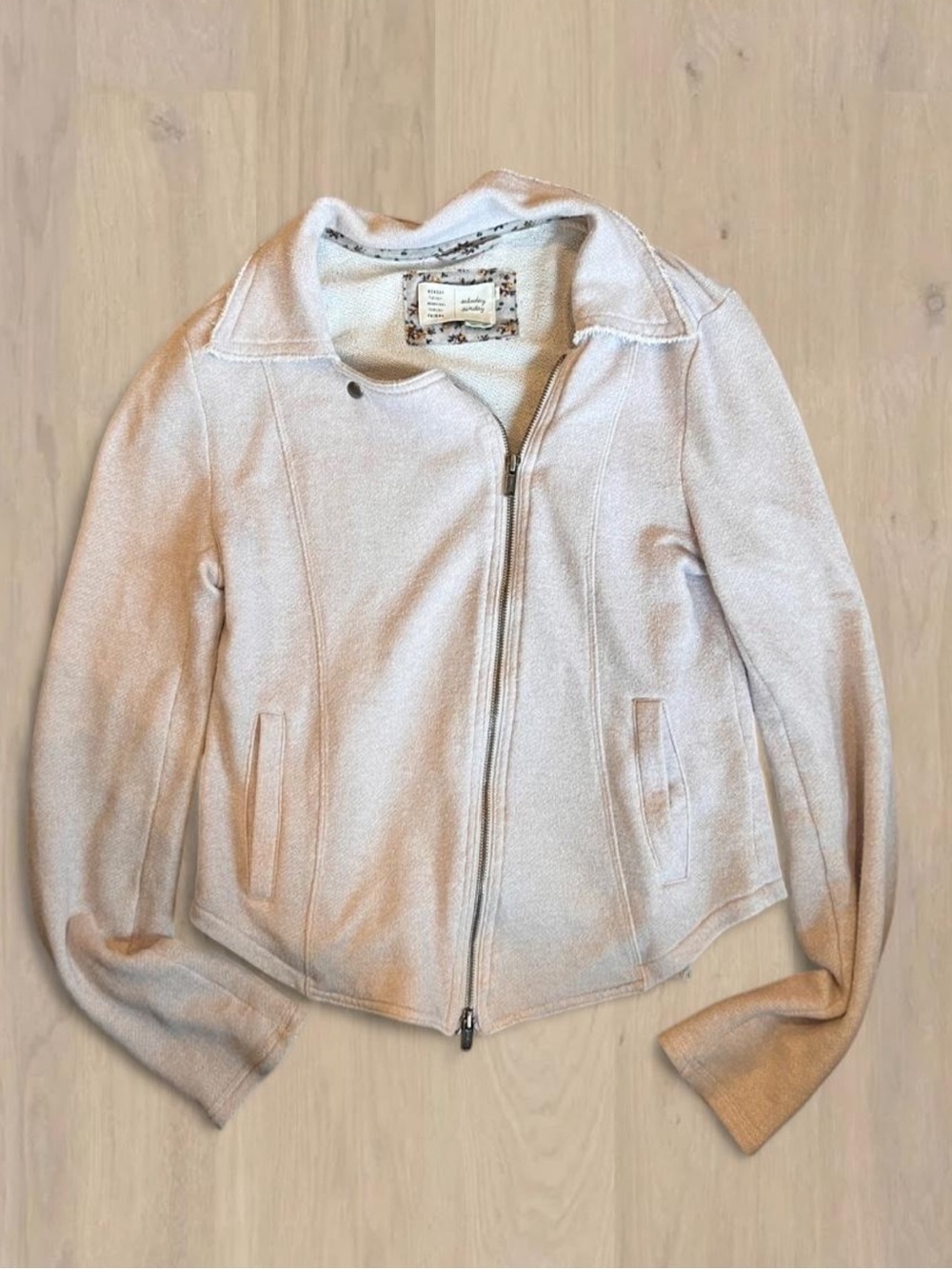 Anthropologie Saturday Sunday knit moto jacket